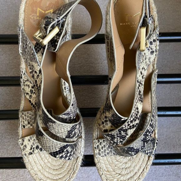 MARC FISHER Women Robbyn Espadrille Sandals - NEW - Picture 2 of 8